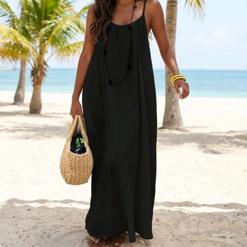 Stunning Backless Cami Lounge Dress for Effortless Everyday Elegance