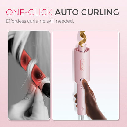 Automatic Rotating Curling Iron – Ceramic Ionic Styling for Effortless Bouncy Curls