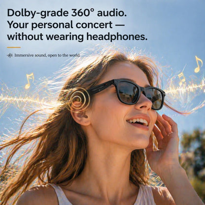 Smart Camera Glasses - Hands-Free POV Recording & AI Translation For Everyday Adventures