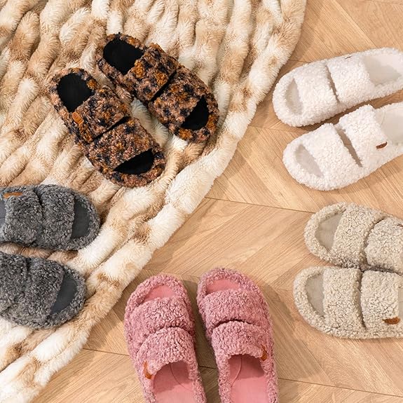 Fuzzy Memory Foam Slippers - Cloud-Soft Cushioning For Everyday Comfort