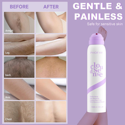 Hair Removal Mousse - Spray-On Formula For Smooth Skin Without Shaving