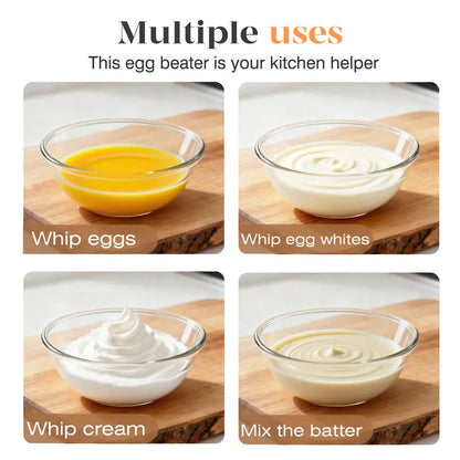 Hand-Push Spinning Whisk - Self-Rotating Stainless Steel Design For Fast Mixing & Easy Cooking