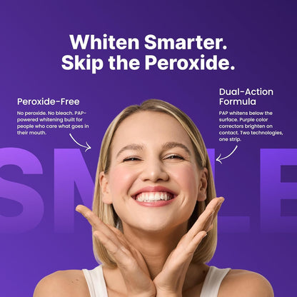 Purple Whitening Strips - Peroxide-Free Whitening For A Brighter Smile