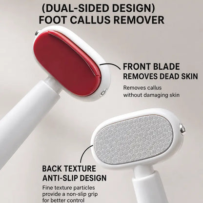 Foot Callus Remover - Dual-Sided Stainless Steel Filing For Smooth Soft Heels