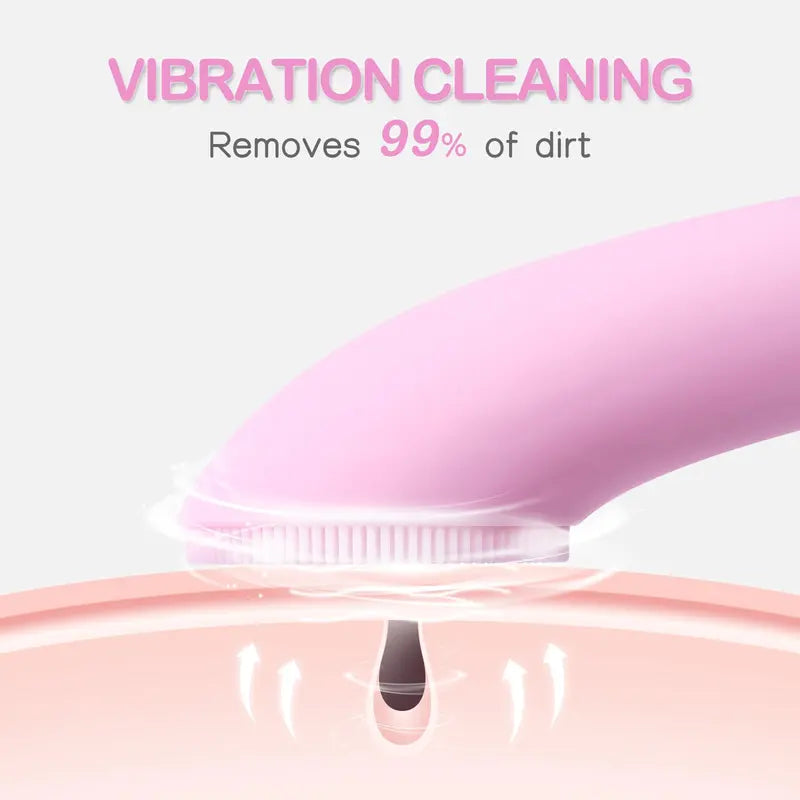 Heatable Facial Cleansing Brush - 5 Vibration Levels & 40°C Warming Massage For Deeper Cleansing