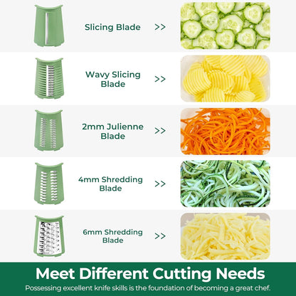 Rotary Cheese Grater - Hand Crank System For Faster Kitchen Prep