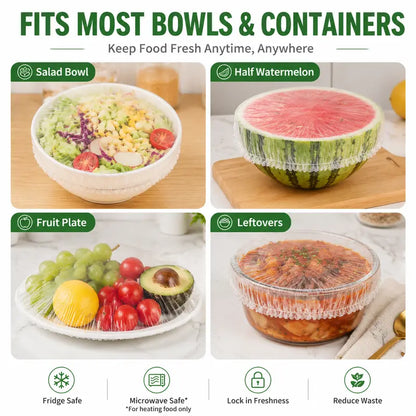 Stretch Food Covers - Elastic Fit For Fast Everyday Storage