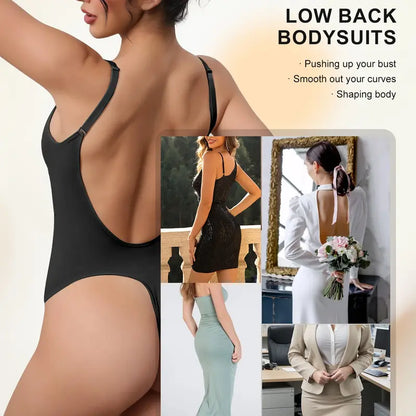 Slay In Every Backless Dress: Ultimate Tummy Control Shapewear Bodysuit