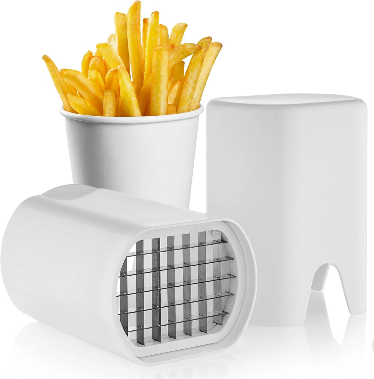 Effortless French Fry & Veggie Cutter: Perfect Uniform Sticks in One Press