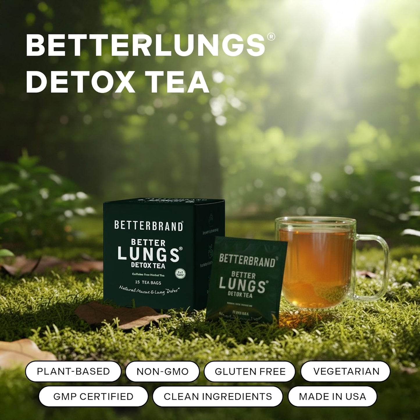 Herbal Lung Detox Tea - Mullein Blend For Natural Respiratory Reliefa