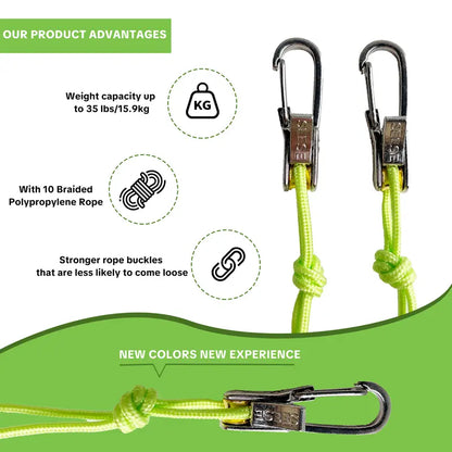Retractable Rope Tightener - Quick Lock Buckle For Easy Outdoor Securing