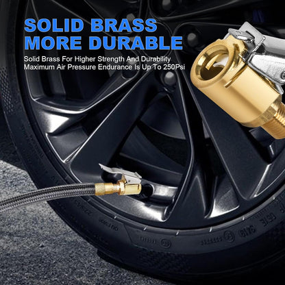 Locking Air Chuck Adapter - Hands-Free Tire Inflation Made Faster