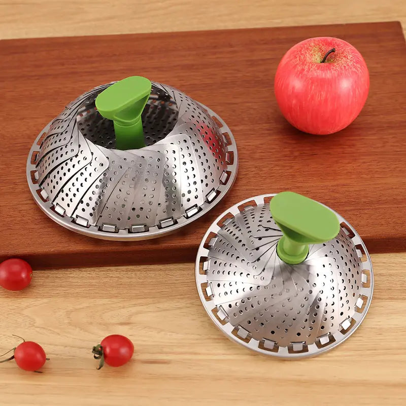 Vegetable Steamer Basket - Expandable Folding Design For Easy Everyday Steaming