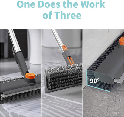 3-in-1 Rotatable Floor Scrub Brush with Extendable Long Handle