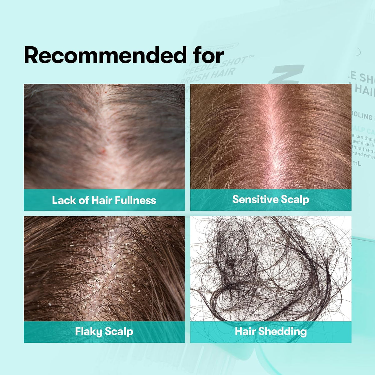 Scalp Serum Brush - PDRN Root Care For Fuller-Looking Hair
