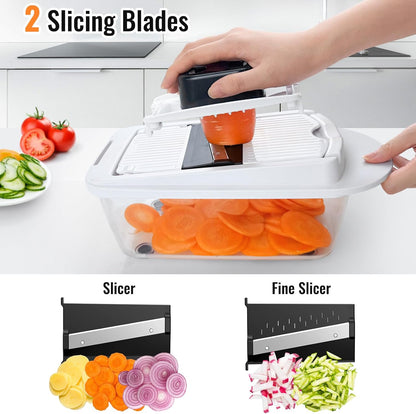 Prep in Seconds: 15-in-1 Multifunctional Vegetable Chopper