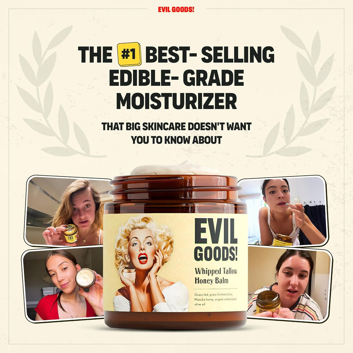 Whipped Beef Tallow Balm - Natural Moisture For Soft, Healthy-Looking Skin