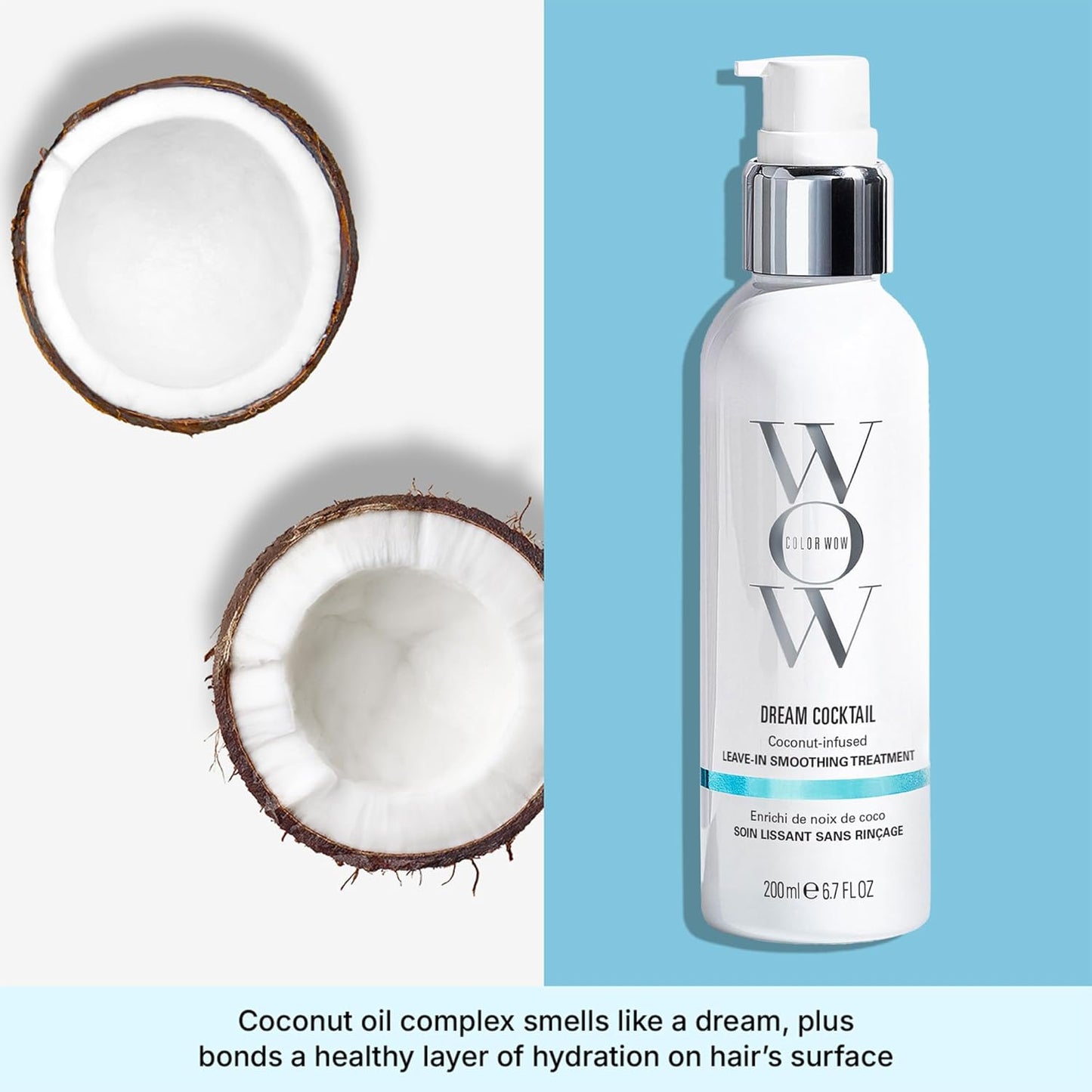 Blow-Dry Hair Treatment - Heat-Activated Coconut Infusion For Frizz-Free Shine & Salon-Smooth Finish