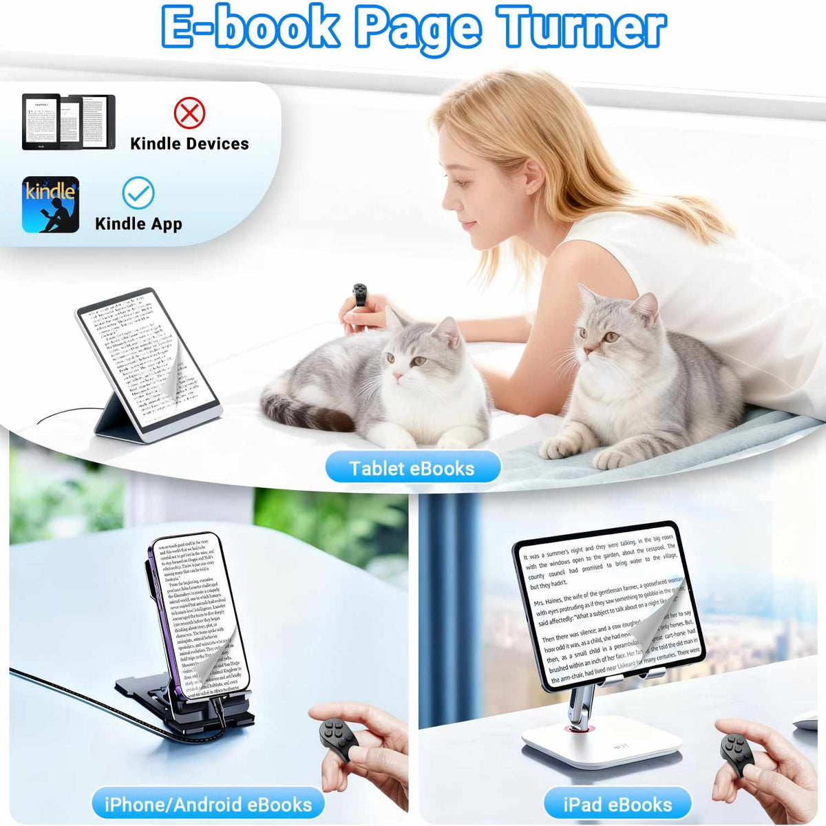 Wireless Scrolling Ring - Hands-Free Control for Videos, Reading & Selfies
