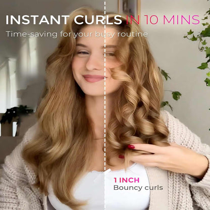 Automatic Rotating Curling Iron - Beach Waves Styling Tool For Fast Salon-Quality CurlsA