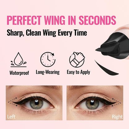 Rotating Eyeliner Stamp Pen - Instant Wing Stamp For Easy Cat Eyes