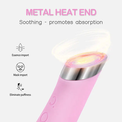 Heatable Facial Cleansing Brush - 5 Vibration Levels & 40°C Warming Massage For Deeper Cleansing