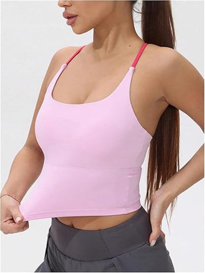 Criss-Cross Anti-Uncomfortable Lifting Sports Bra Crop Cami Top
