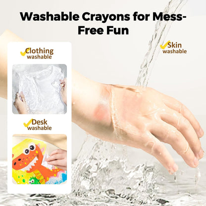 Jumbo Silky Crayons - Twist-Up Easy-Grip Design For Mess-Free Creativity