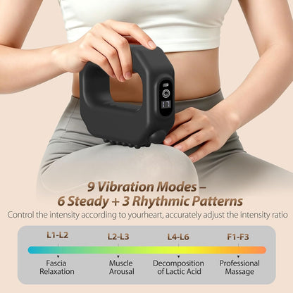 Fascia Ring Massager - Hands-Free Vibration For Waist & Back Relaxation