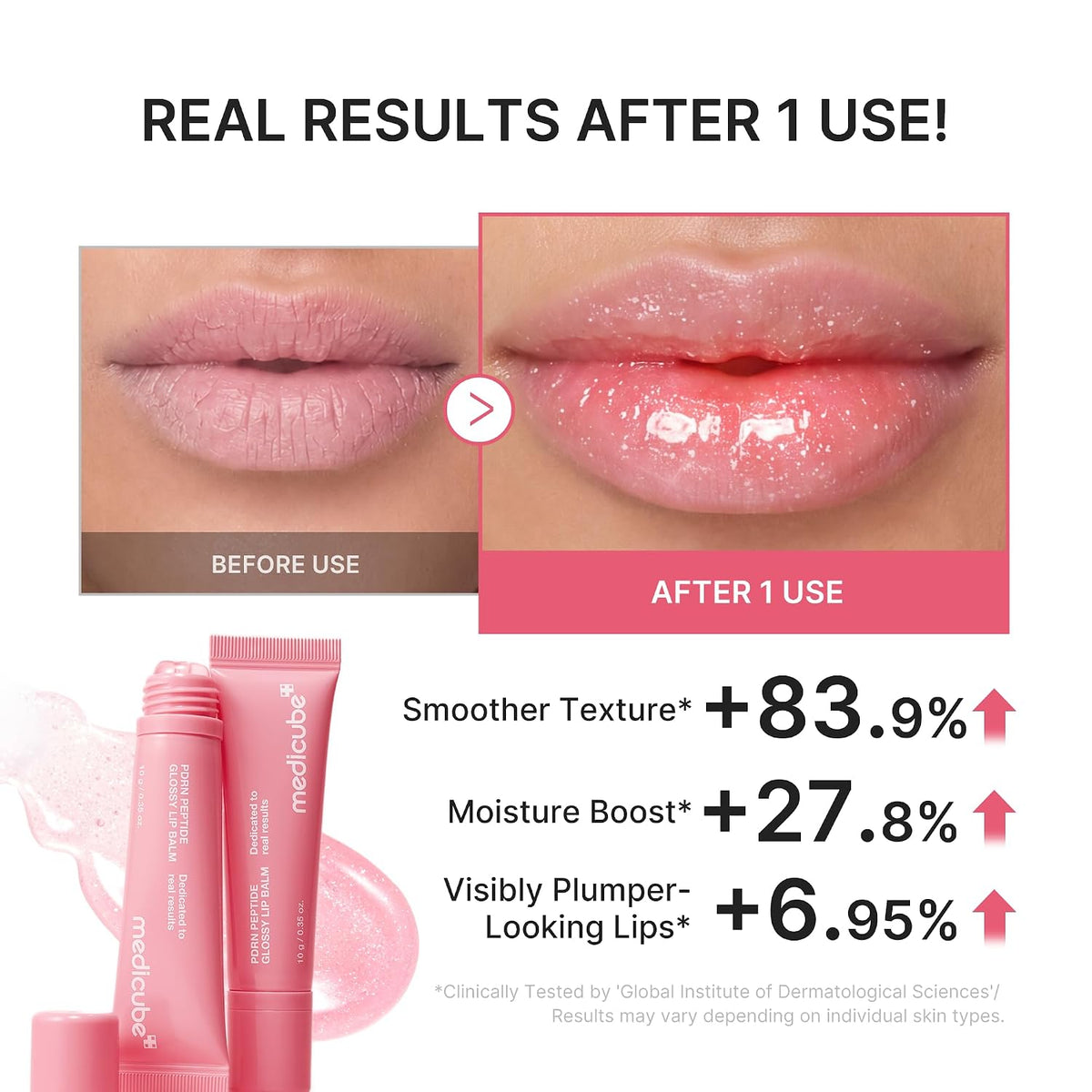 Glass Lip Balm - PDRN Peptide Formula For Dewy Hydrated Lips