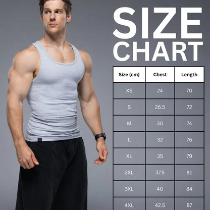 Men’s Fitted Tank Top - 350 GSM Fabric For A Stronger, Sculpted Fit