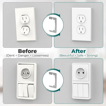 Wall Plate Spacer - Metal Support For Loose & Recessed Outlets