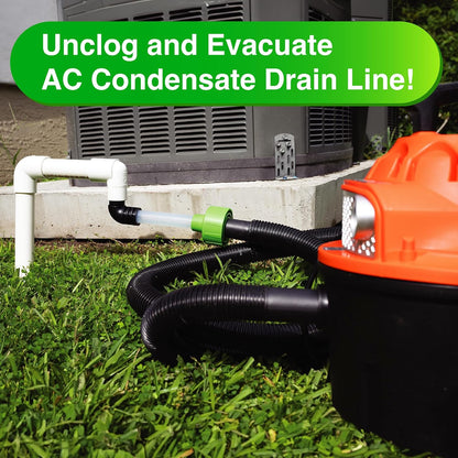 AC Drain Line Cleaner - Vacuum Powered For Fast Clog Removal