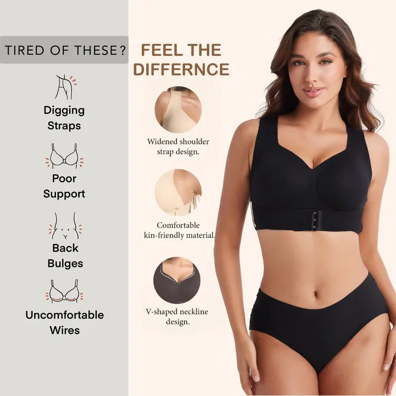Say Goodbye to Back Pain with Ultimate Wireless Posture Support Bra