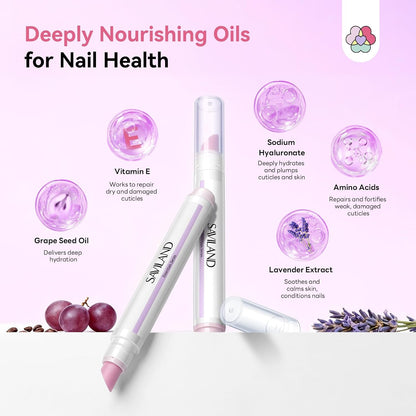 2-in-1 Cuticle Pen - 45° Ceramic Tip For Smooth, Hydrated Cuticles
