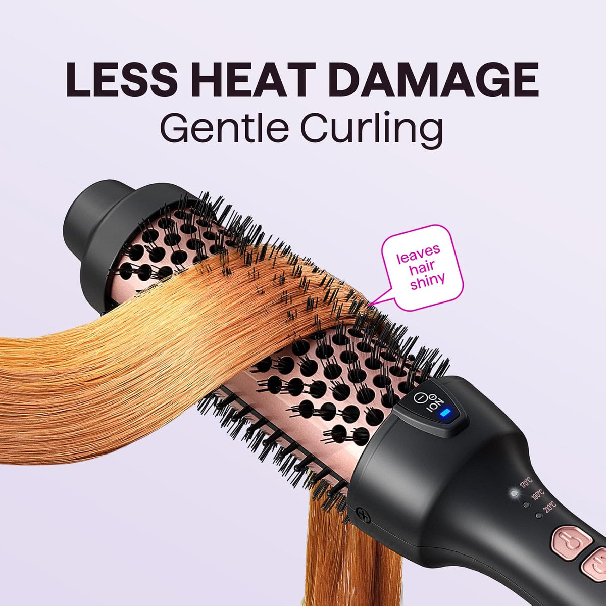 Ionic Thermal Brush - Ceramic Heat for Smooth, Bouncy Blowout Hair