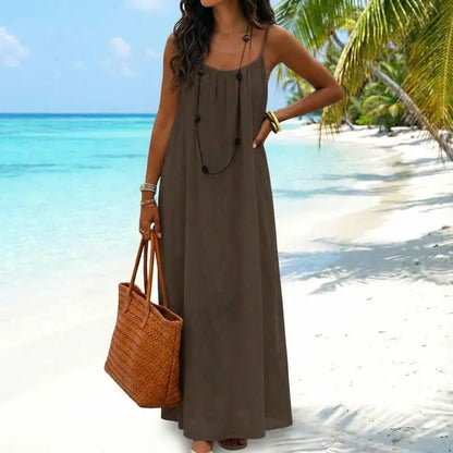 Stunning Backless Cami Lounge Dress for Effortless Everyday Elegance