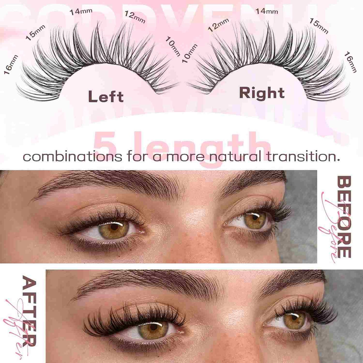 DIY Wispy Cluster Lashes Extension Kit