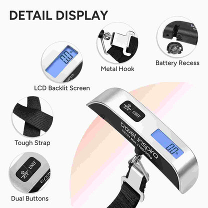 Never Pay Overweight Baggage Fees Again With This Ultra-Precise Digital Luggage Scale