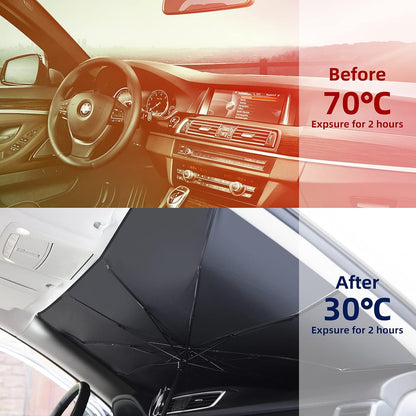 Beat The Heat Before You Drive--Block harsh sunlight, help reduce interior heat, and keep your parked car more comfortable in seconds
