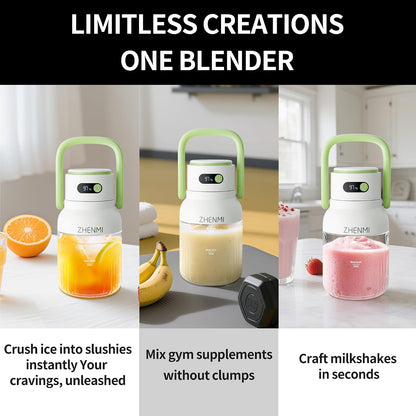 Portable Blender - 12-Blade Cordless Power For Smoothies Anywhere