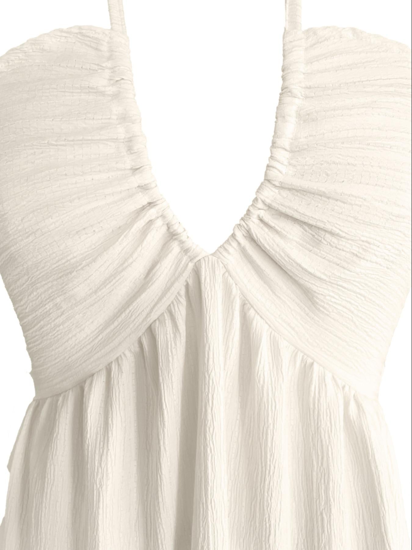 Sleeveless Backless Maxi Dress For Ultimate Beach Holiday Comfort