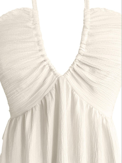 Sleeveless Backless Maxi Dress For Ultimate Beach Holiday Comfort