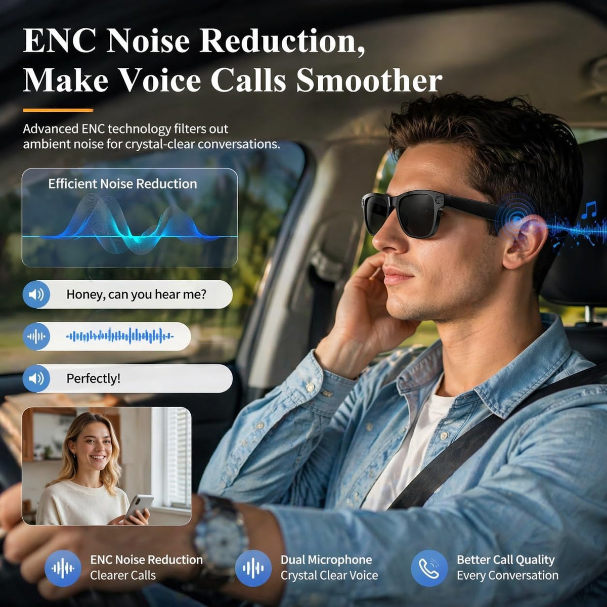 Smart Camera Glasses - Hands-Free POV Recording & AI Translation For Everyday Adventures