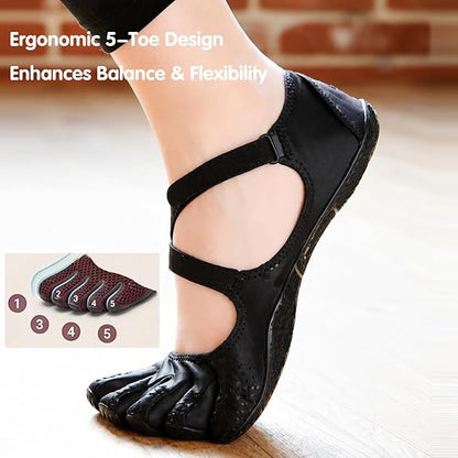 Five-Toe Yoga Shoes - Soft Non-Slip Sole for Natural Movement