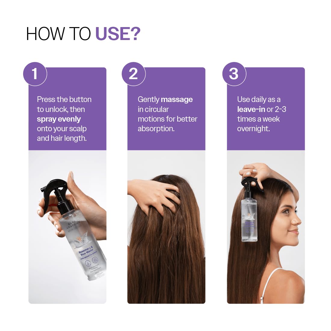 Rosemary Hair Spray - Lightweight Rice Water Formula For Softer, Fuller-Looking Hair