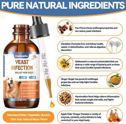 Dog Ear & Skin Support Drops - Natural Daily Formula For Itch & Comfort Care