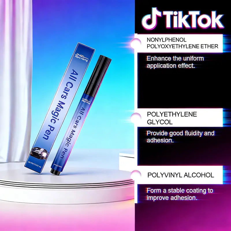 Car Scratch Repair Pen - Quick Touch-Up Formula For Smoother-Looking Paint