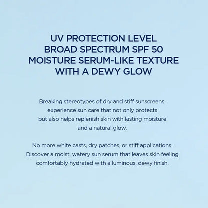 Hydrating Sunscreen Serum - Water-Fit Formula For Lightweight Daily UV Protection