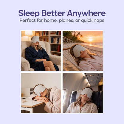 Weighted Sleep Eye Mask - Strapless 360° Comfort For Deeper Rest